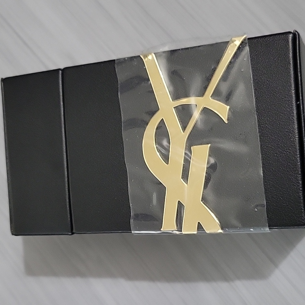 Yves Saint Laurent Black and Gold Accessory Box 5x2 New.. - Picture 3 of 4